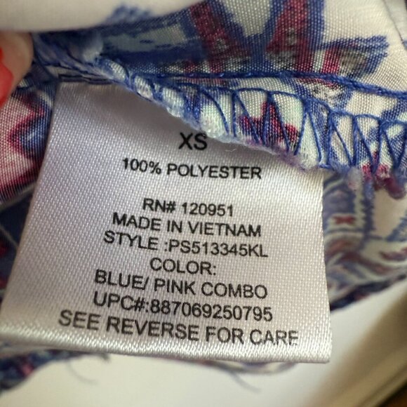 Pink Republic | Short Sleeve Geometric Print A Line Dress Size XS - Picture 4 of 6